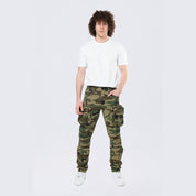 Smoke Rise Long Slim 5 Pocket Cargo Twill Pants - Wood Camo