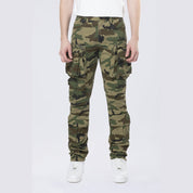 Smoke Rise Long Slim 5 Pocket Cargo Twill Pants - Wood Camo