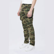 Smoke Rise Long Slim 5 Pocket Cargo Twill Pants - Wood Camo