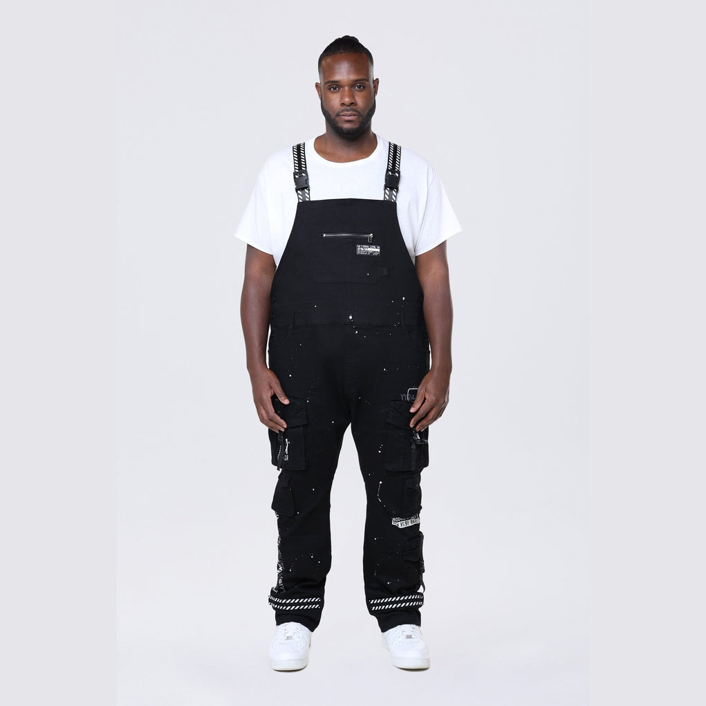 Smoke Rise Big and Tall Big and Tall - Utility Twill Overalls - Black