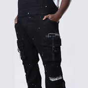 Smoke Rise Big and Tall Big and Tall - Utility Twill Overalls - Black