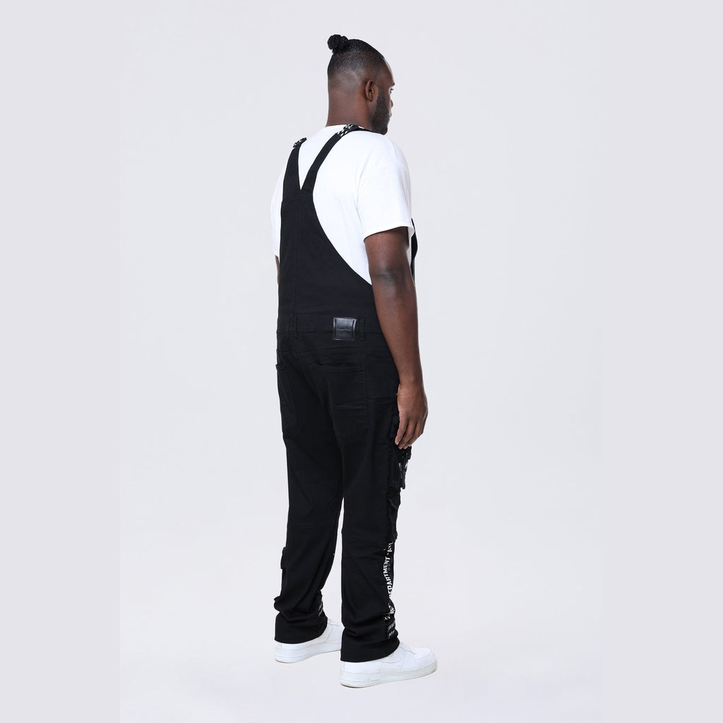 Smoke Rise Big and Tall Big and Tall - Utility Twill Overalls - Black