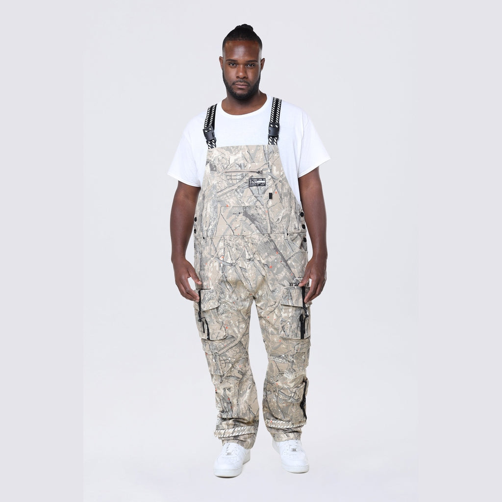 Smoke Rise Big and Tall Big and Tall - Utility Twill Overalls - Khaki Hunting Camo