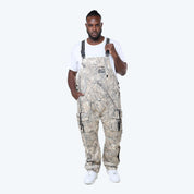 Big and Tall - Utility Twill Overalls - Khaki Hunting Camo