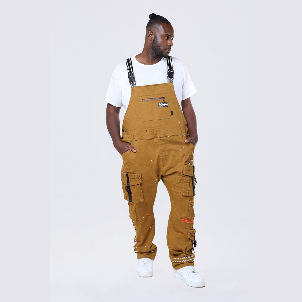 Smoke Rise Big and Tall Big and Tall - Utility Twill Overalls - Wheat