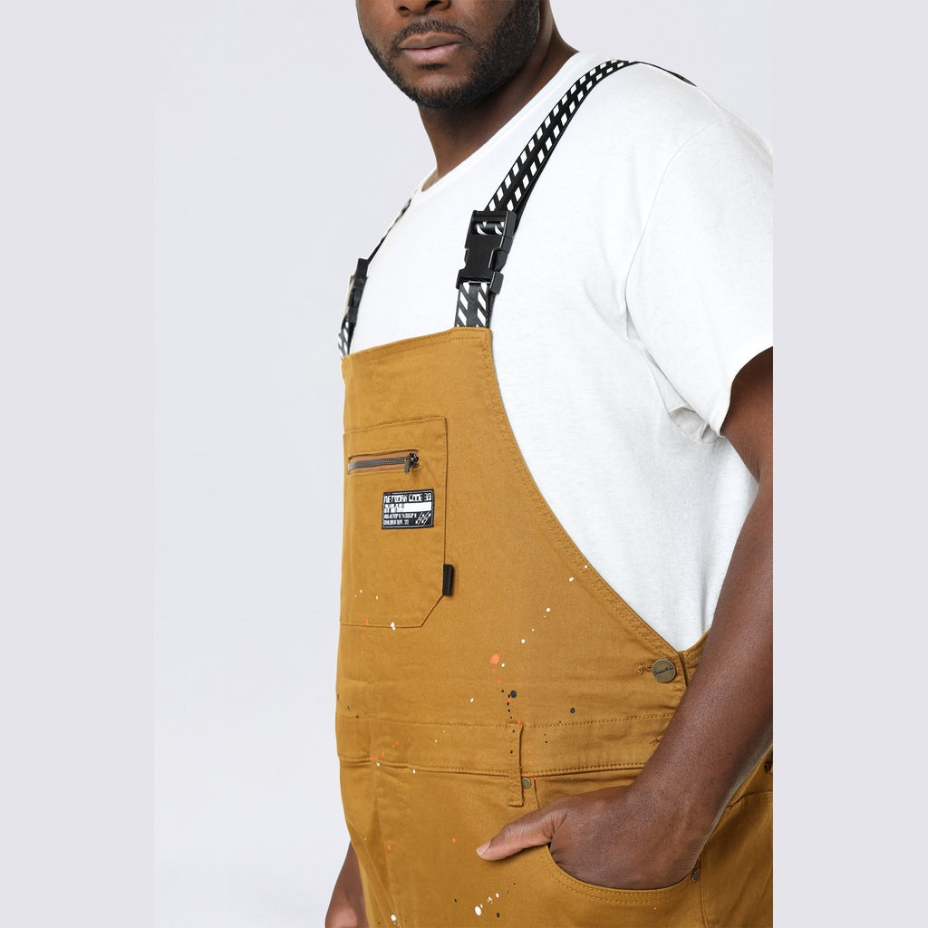 Smoke Rise Big and Tall Big and Tall - Utility Twill Overalls - Wheat