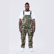 Smoke Rise Big and Tall Big and Tall - Utility Twill Overalls - Wood Camo