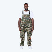 Big and Tall - Utility Twill Overalls - Wood Camo