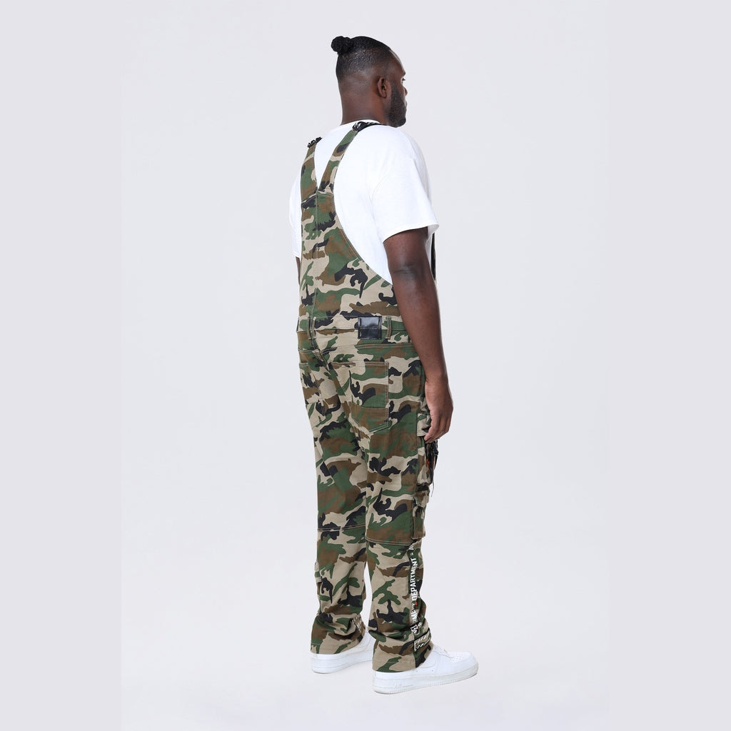 Smoke Rise Big and Tall Big and Tall - Utility Twill Overalls - Wood Camo