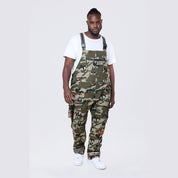 Smoke Rise Big and Tall Big and Tall - Utility Twill Overalls - Wood Camo