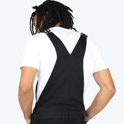 Slim Tapered Utility Twill Overalls - Black