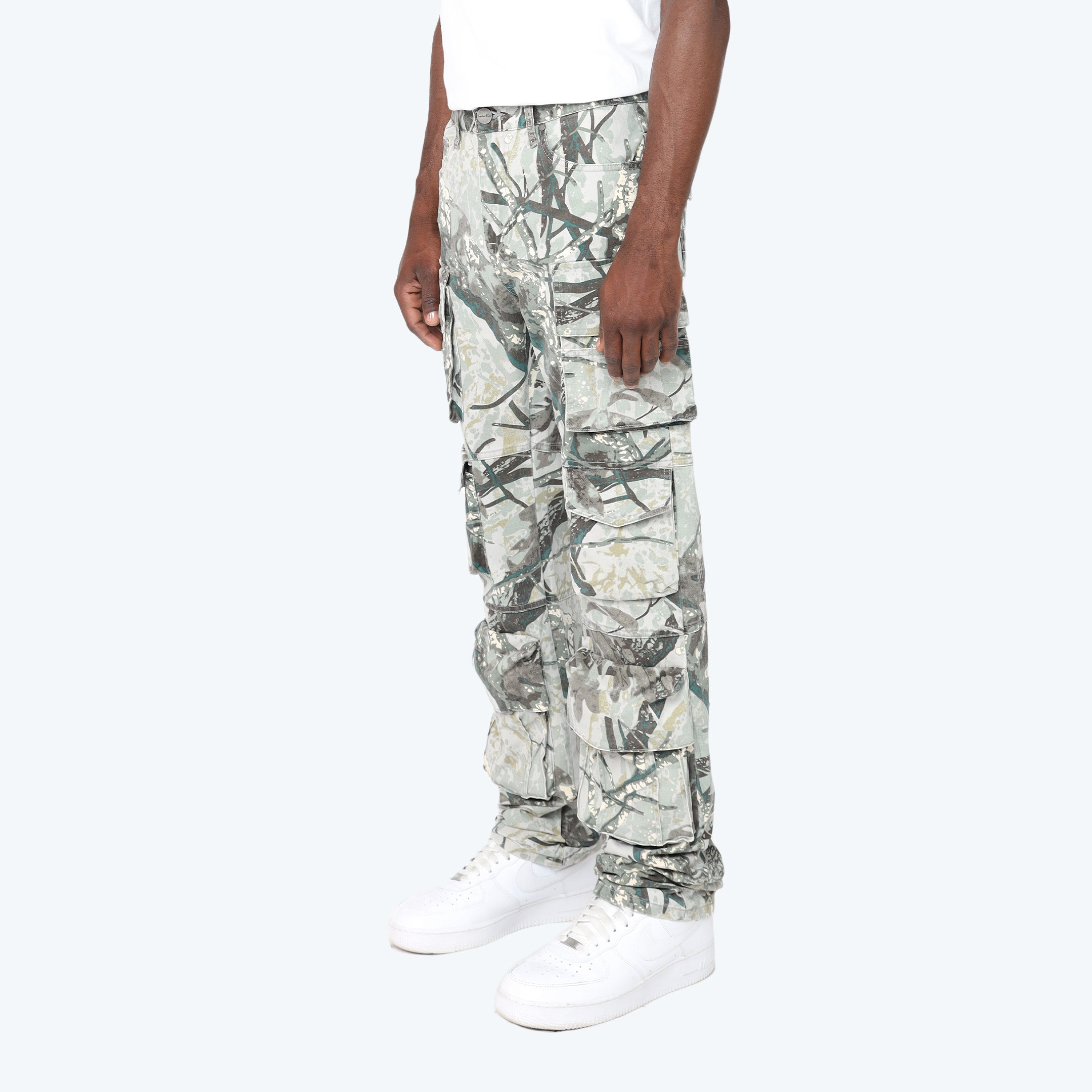 Long Straight Utility Twill Pants