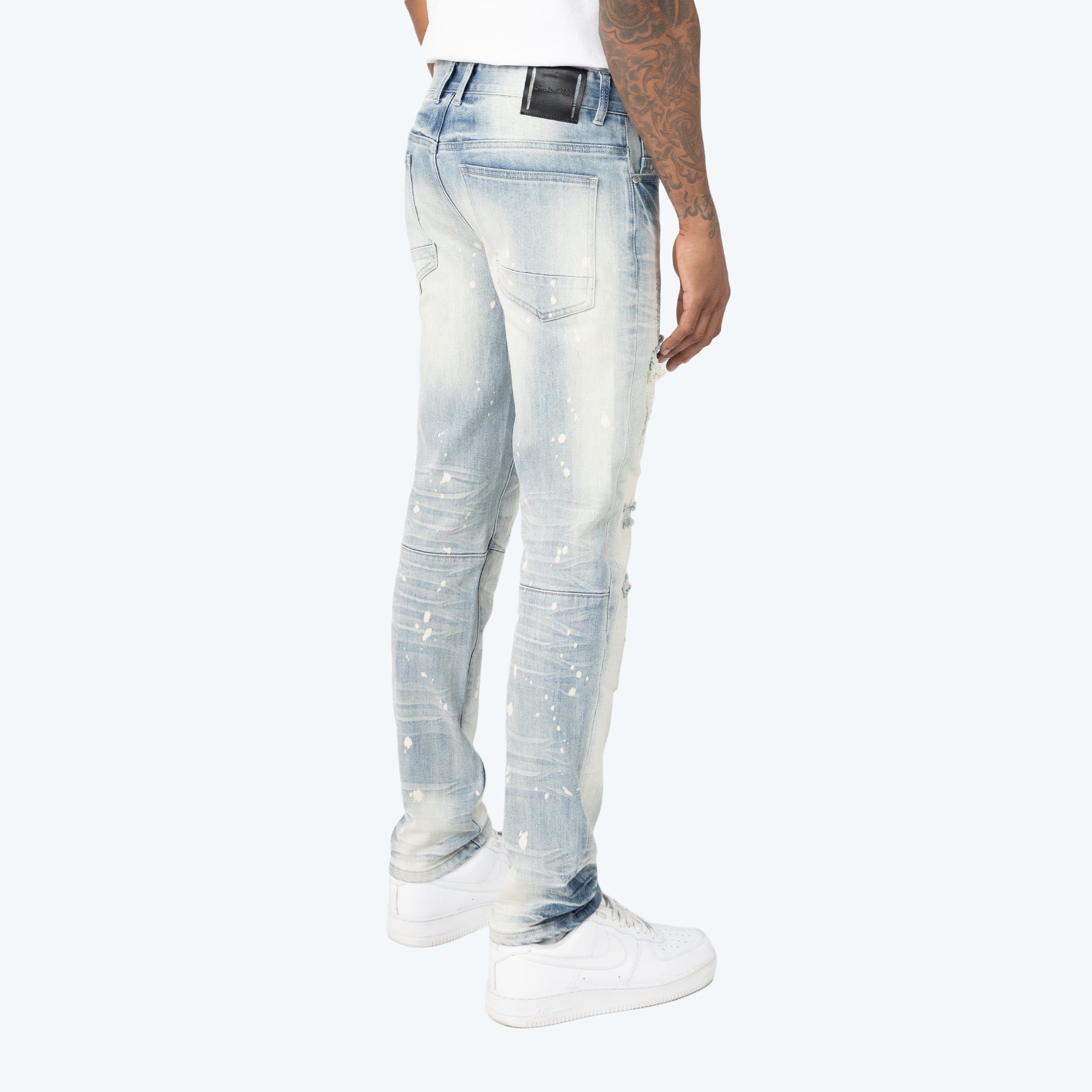 Slim Vintage Rip & Repaired Jeans