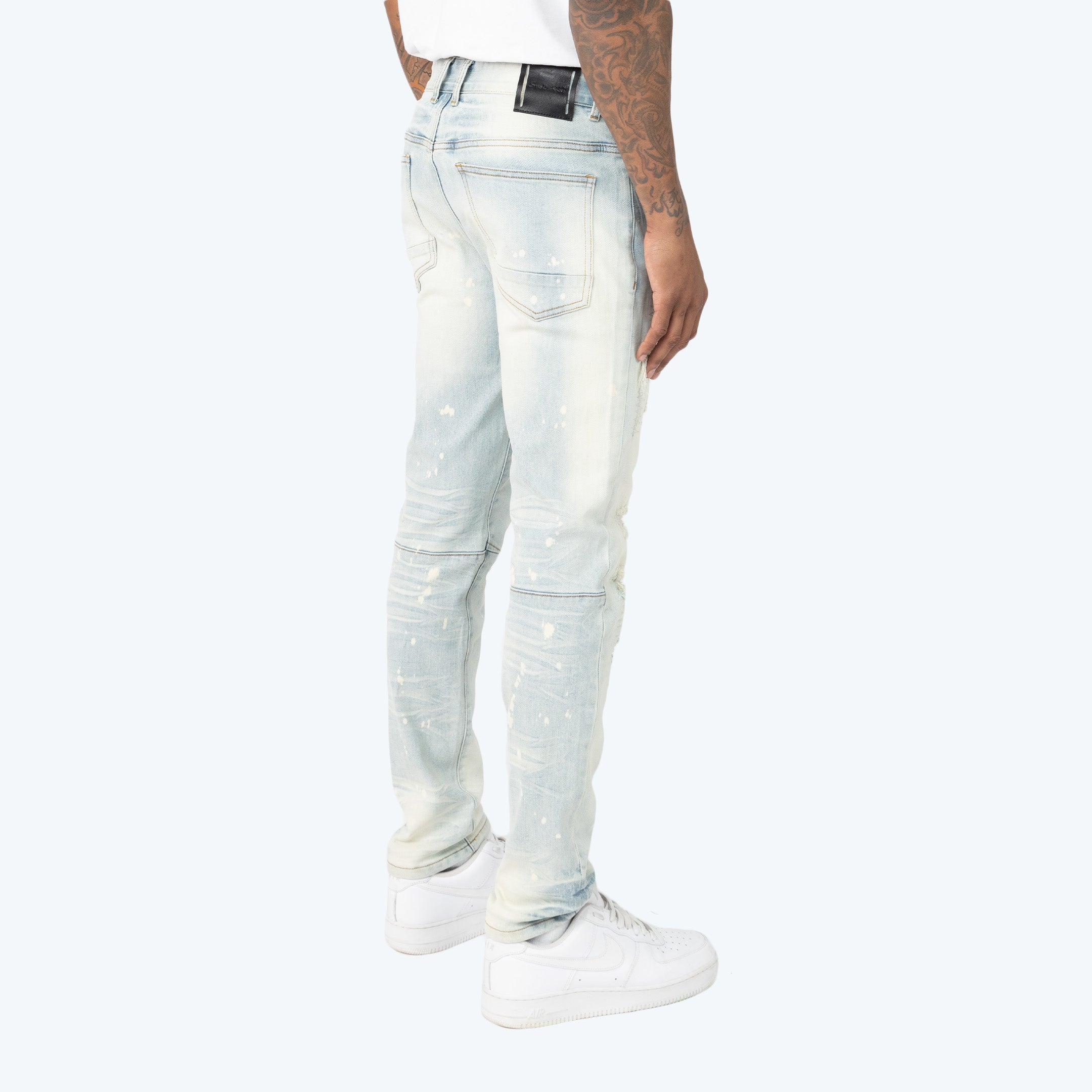 Slim Vintage Rip & Repaired Jeans