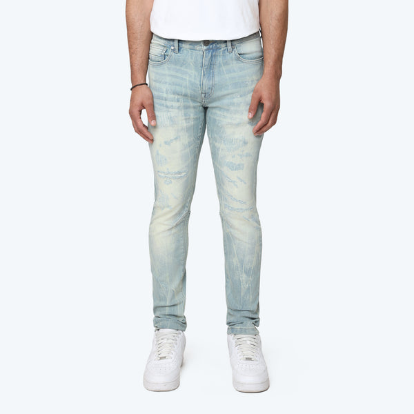 Slim Vintage Washed Jeans - Margo Blue