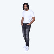 Slim Vintage Washed Jeans - Willow Black