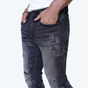 Slim Vintage Washed Jeans - Willow Black