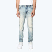 Slim Vintage Washed Jeans - Mojave Blue