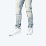 Slim Vintage Washed Jeans - Mojave Blue