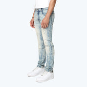Slim Vintage Washed Jeans - Mojave Blue