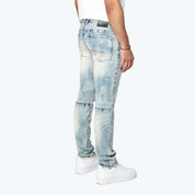 Slim Vintage Washed Jeans - Mojave Blue