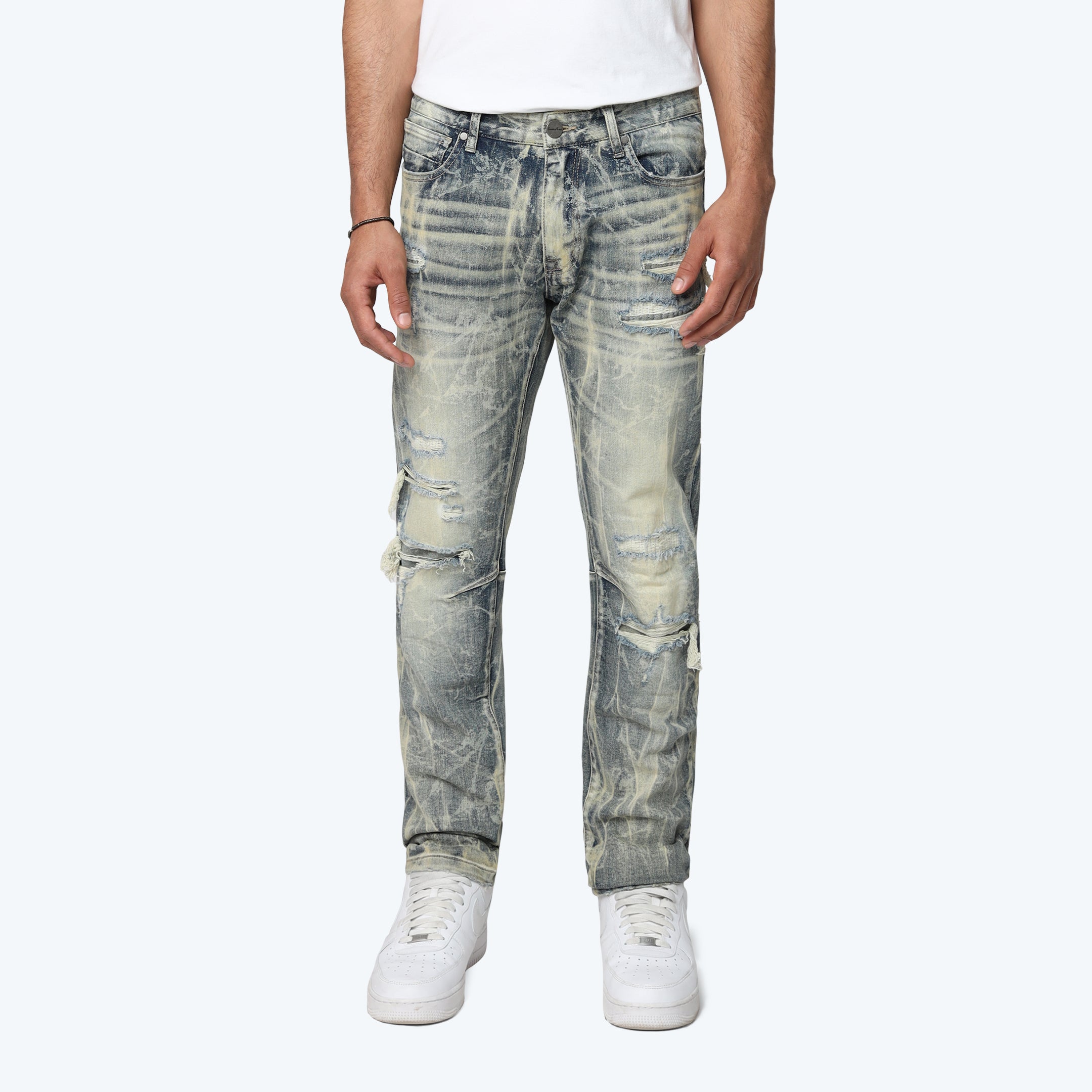 Slim Gradation Effect Jeans - Kelly Blue