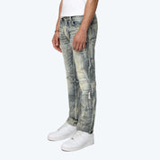 Slim Gradation Effect Jeans - Kelly Blue