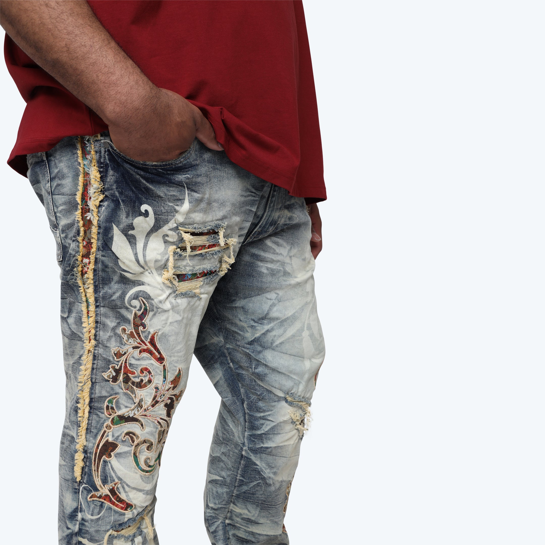 Big and Tall - Academy Jeans - Blue Toast