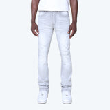Stacked Rhinestone Jeans - Bullet Grey