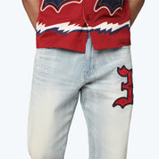 Long Straight Triumph Jeans - Palma Blue