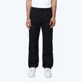 Retro Cargo Twill Pants - Black