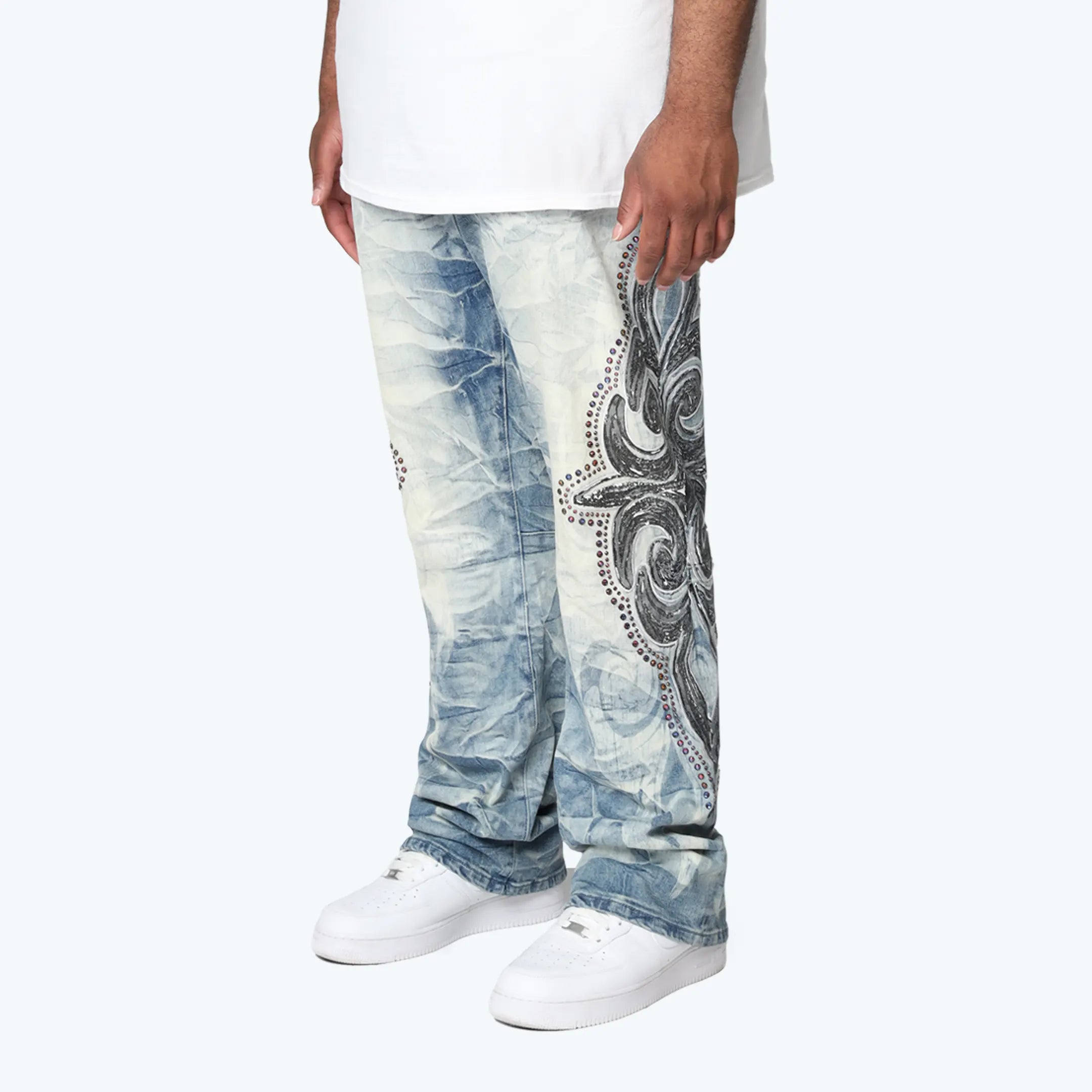 Big and Tall - Luminous Jeans - Lowell Blue