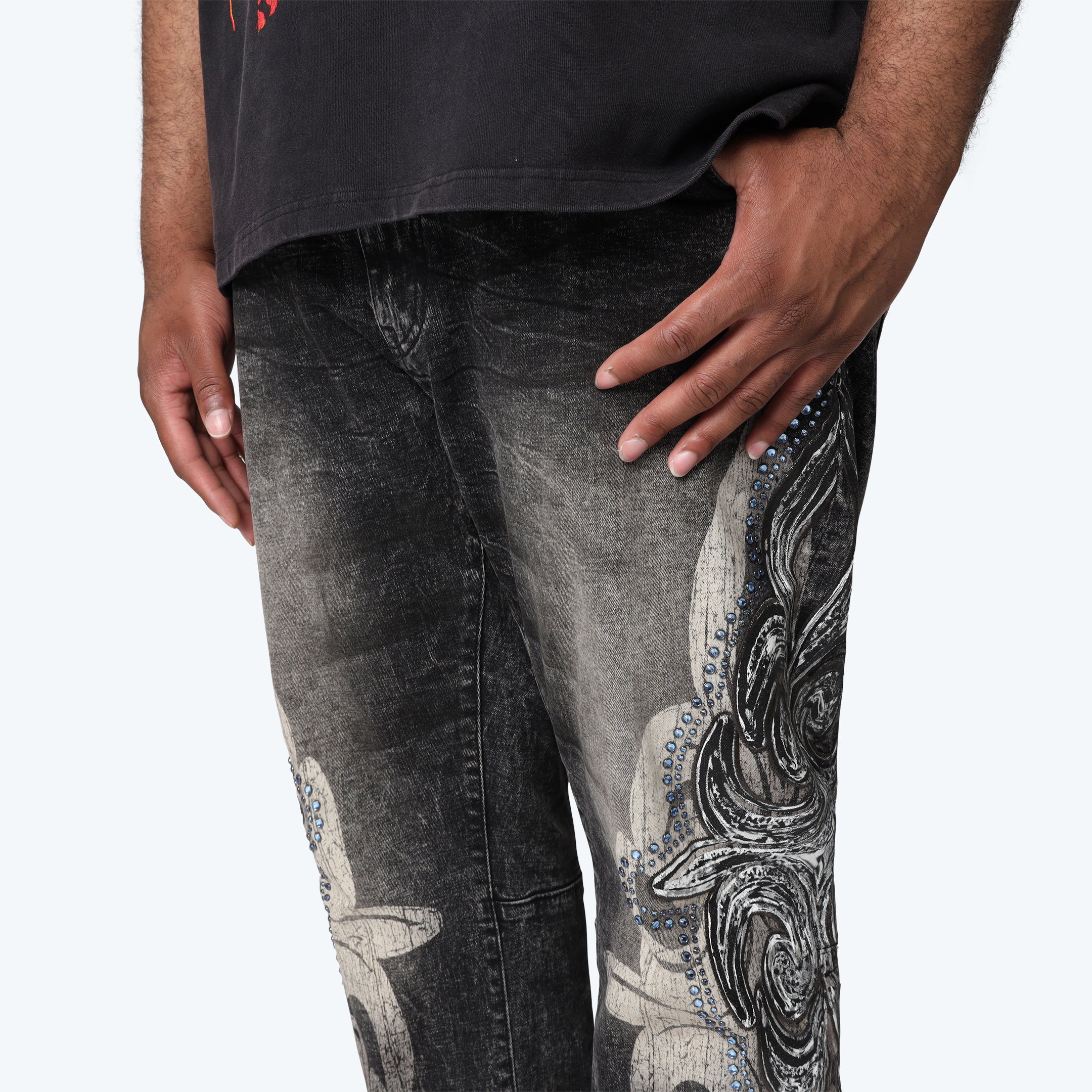 Big and Tall - Luminous Jeans - Tombstone Grey