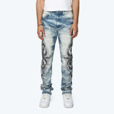 Long Straight Luminous Jeans - Lowell Blue