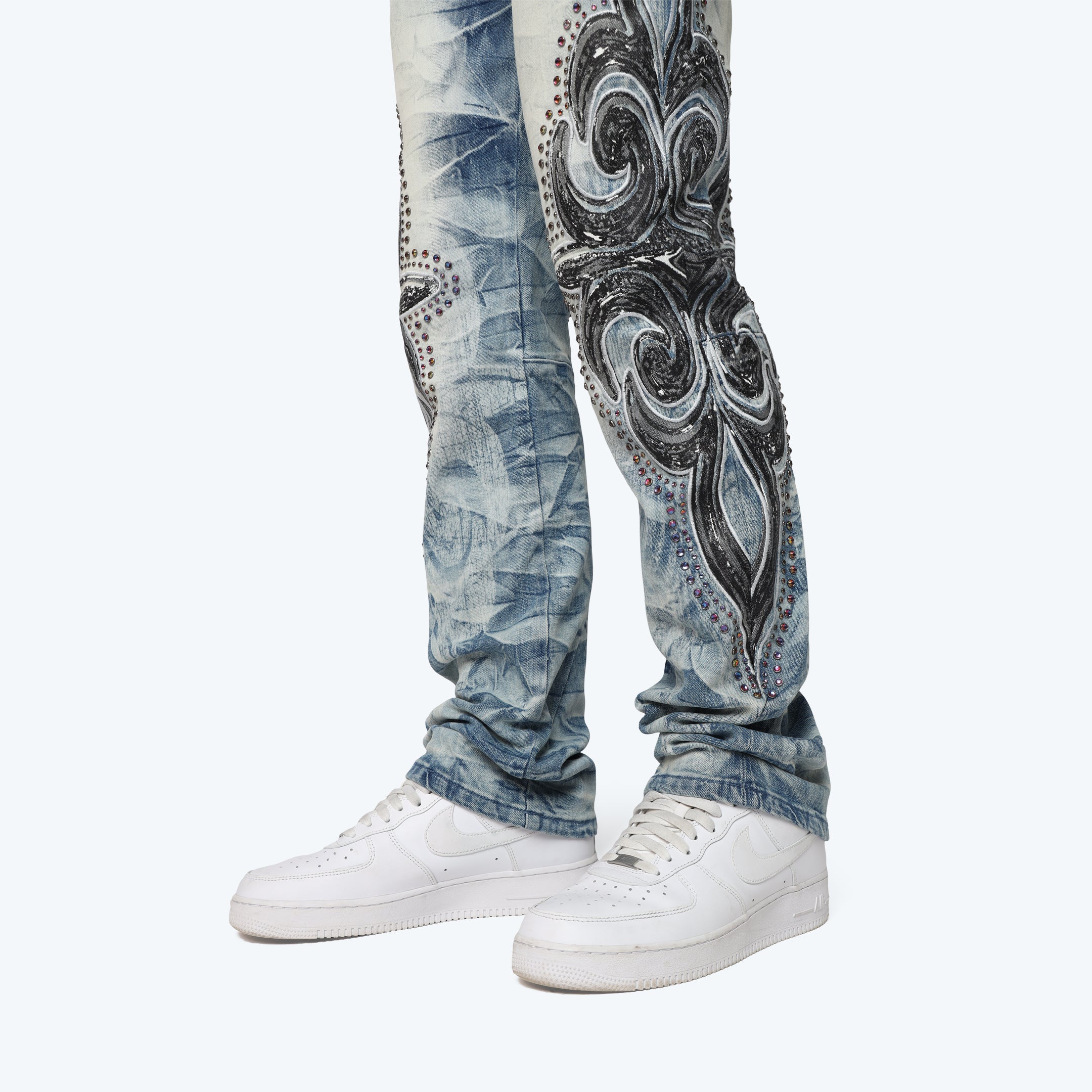 Long Straight Luminous Jeans - Lowell Blue