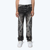 Long Straight Luminous Jeans - Tombstone Grey