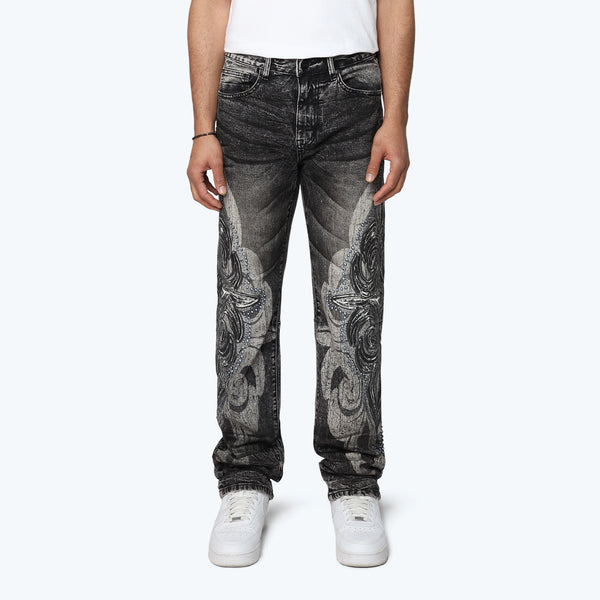 Long Straight Luminous Jeans - Tombstone Grey