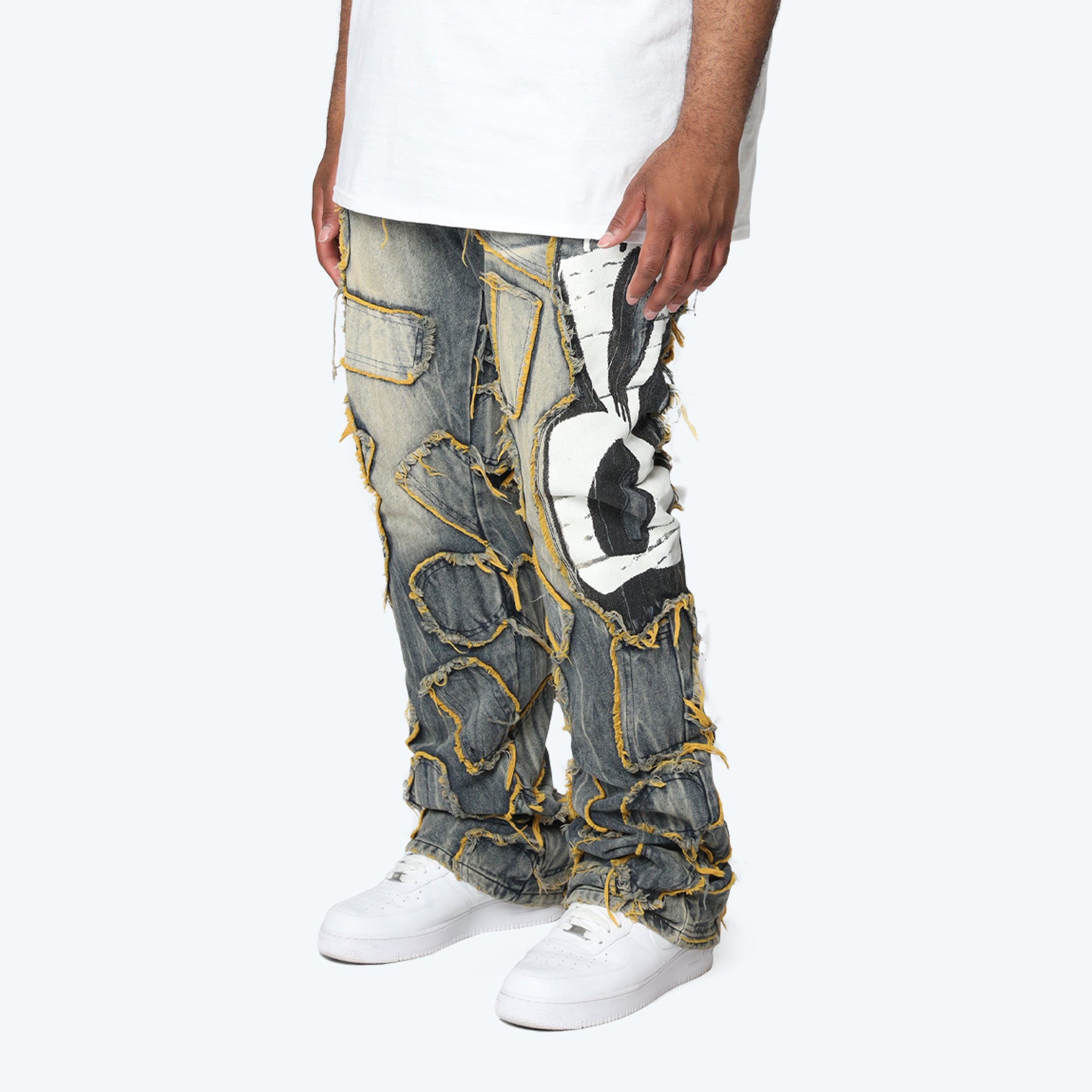 Big and Tall - Victory Color Weft Jeans - Kelly Blue