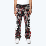 Lazy Stacked Victory Color Weft Jeans - Nickel Black