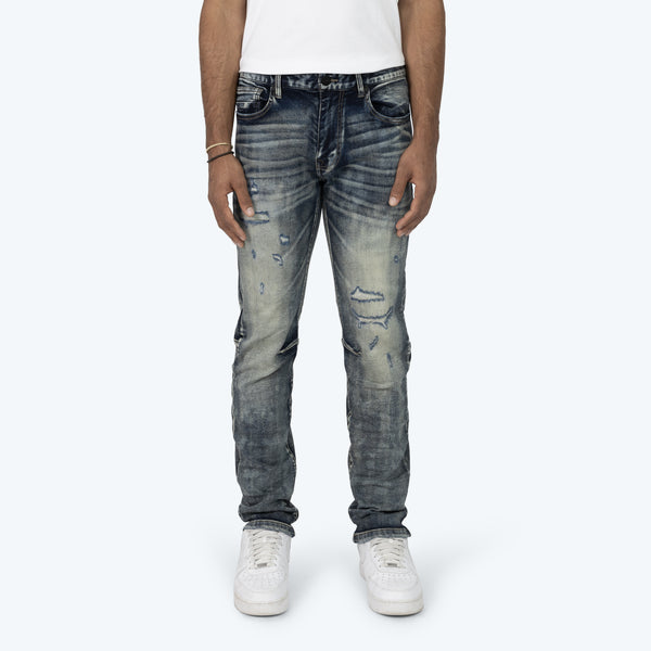 Slim New Effect Washed Jeans - Frasco Blue