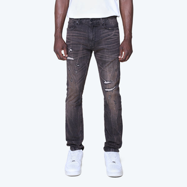 Slim New Effect Washed Jeans - Magma