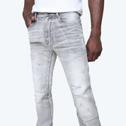 Slim New Effect Washed Jeans - Mythical Grey