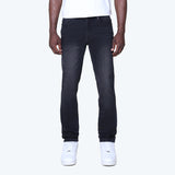Slim Vintage Washed Plain Jeans - Lamour Black