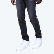 Slim Vintage Washed Plain Jeans - Lamour Black