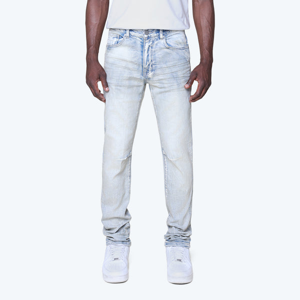 Slim Vintage Washed Plain Jeans - Marshfield Blue