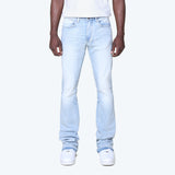 Stacked Vintage Wash Plain Jeans - Santorini Blue