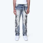 Long Straight Unbreakable Jeans - Hazel Blue