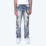 Long Straight Unbreakable Jeans - Hazel Blue