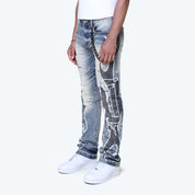 Long Straight Unbreakable Jeans - Hazel Blue