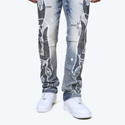 Long Straight Unbreakable Jeans - Hazel Blue